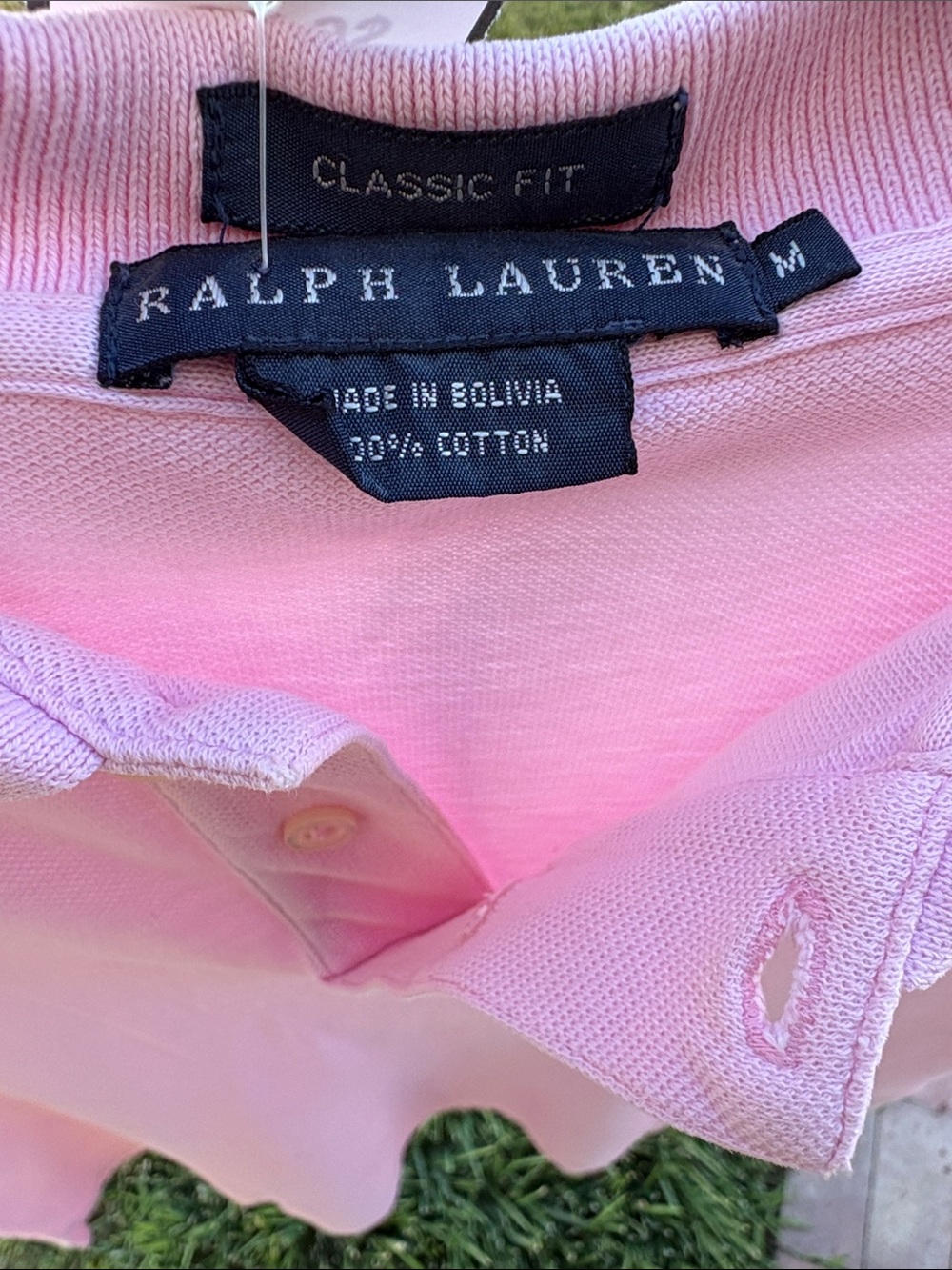 Ralph Lauren The Iconic Classic Fit Light Pink Polo Size Medium 👚 - Picture 4 of 8